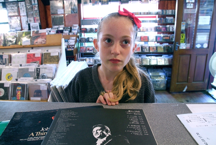 A young customer of Sound It Out Records 